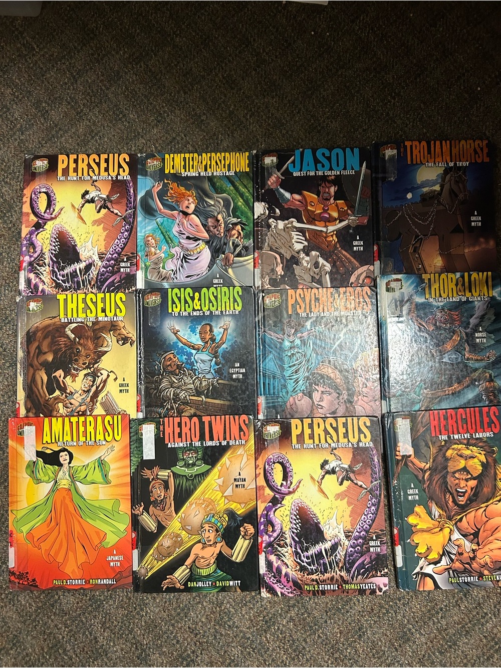 12 Graphic Novels Graphic Universe Mythology Books – Greek, Norse, Egyptian